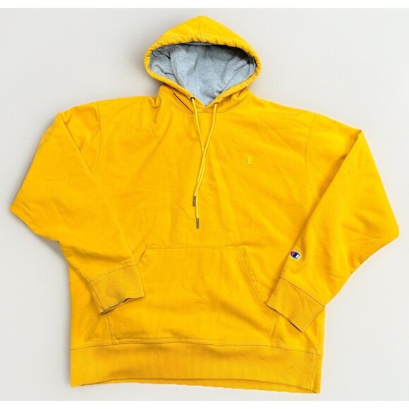 Champion Other - Champion Sweatshirt Men’s Large Bright  Yellow Pullover Hoodie Y2K Gym Classic